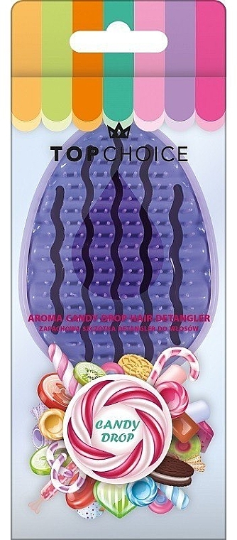 Szczotka do włosów Aroma Candy Drop, 64395, liliowa - Top Choice Hair Detangler — Zdjęcie N1