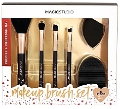 Zestaw pędzli i gąbek do makijażu, 6 szt - Magic Studio Make-Up Brush Set — Zdjęcie N1