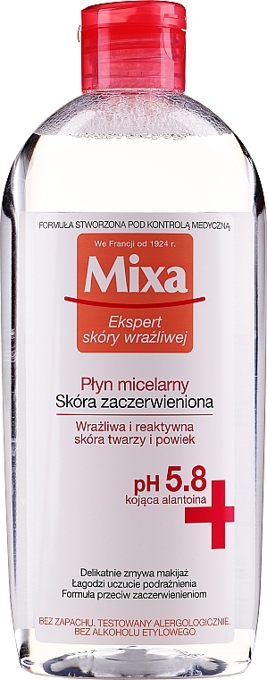 Płyn micelarny do skóry zaczerwienionej - Mixa Sensitive Skin Expert Micellar Water — Zdjęcie N3