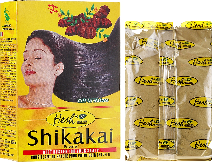 Puder do włosów Akacja shikakai - Hesh Shikakai Powder — Zdjęcie N1