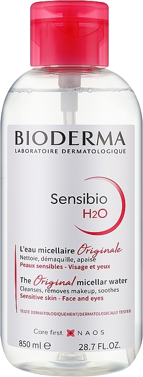 Płyn micelarny do oczyszczania twarzy i demakijażu - Bioderma Sensibio H2O