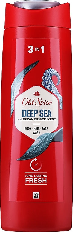 Szampon-żel pod prysznic 3 w 1 - Old Spice Deep Sea With Ocean Breeze Scent Shower Gel + Shampoo 3 in 1 — Zdjęcie N1