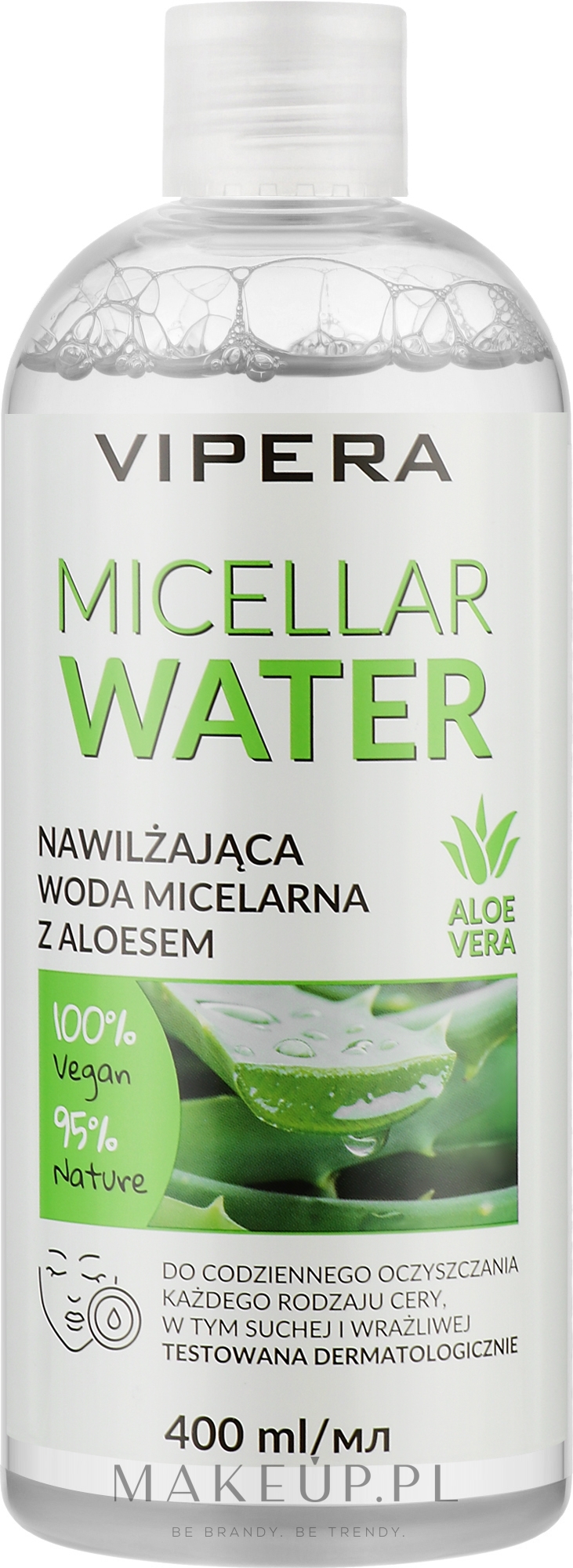 Nawilżająca woda micelarna do twarzy z aloesem - Vipera Aloe Vera Moisturizing Micellar Water — Zdjęcie 400 ml