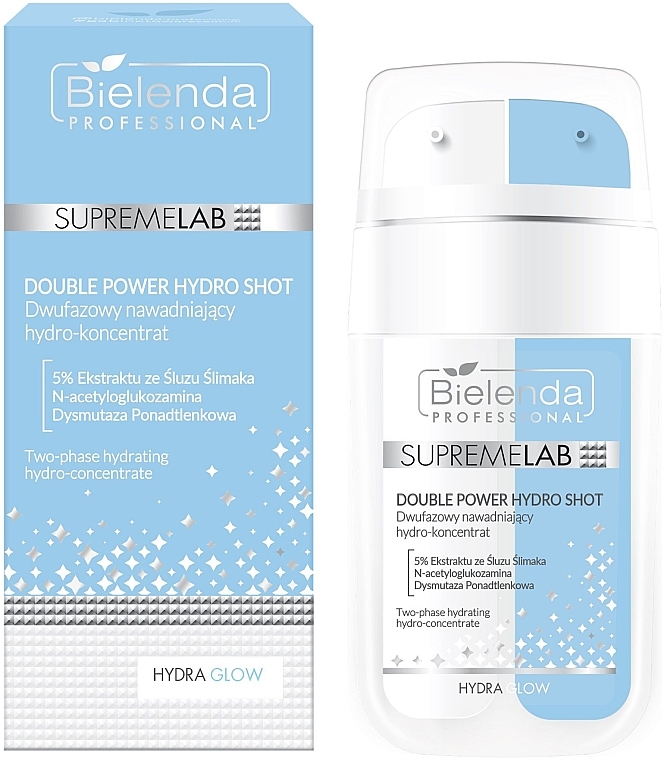 Dwufazowy nawadniający hydro-koncentrat - Bielenda Professional Supremelab Hydra Glow Two-Phase Hydrating Hydro-Concentrate — Zdjęcie N1