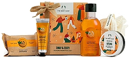 Kup Zestaw świąteczny, 5 produktów - The Body Shop Zingy & Zesty Satsuma Essentials Gift