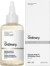 Tonik złuszczający z 7% kwasem glikolowym The Ordinary - Glycolic Acid 7% Exfoliating Toner — Zdjęcie N2