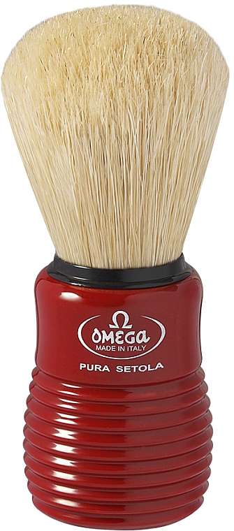 Pędzel do golenia, 10810, czerwony - Omega — Zdjęcie N1