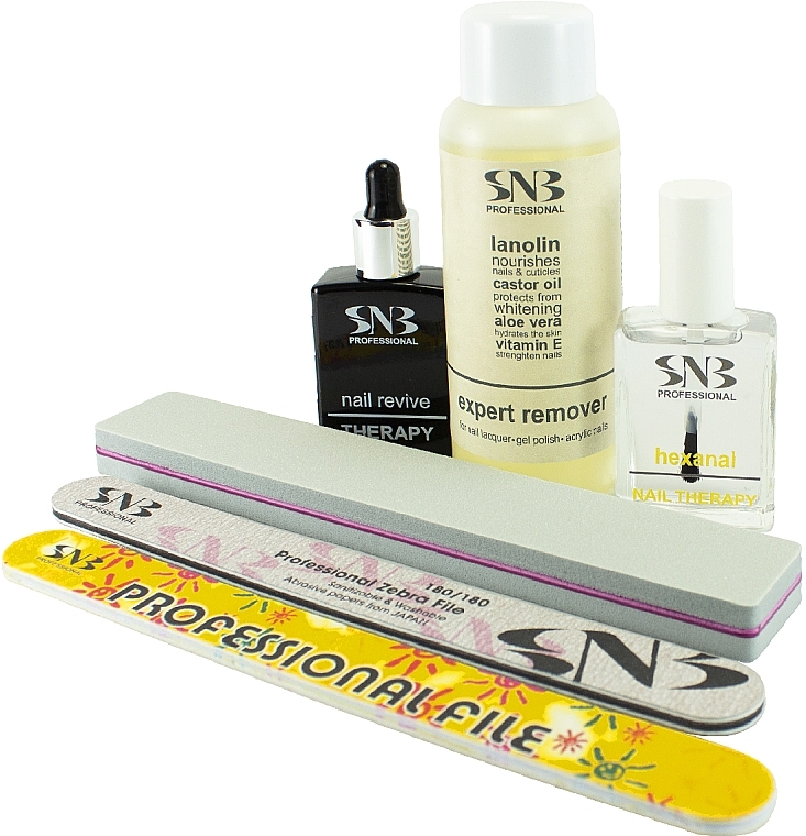 Zestaw, 6 produktów - SNB Professional Home Kit for Removing Gel Polish — Zdjęcie N1