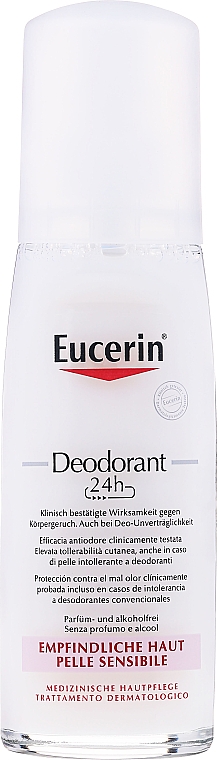 Dezodorant do skóry wrażliwej - Eucerin Deodorant Spray 24h — Zdjęcie N1