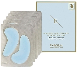 Hydrożelowe płatki pod oczy z kwasem hialuronowym i kolagenem - ErthSkin London Hyaluronic Acid And Collagen Hydro-Gel Eye Pads — Zdjęcie N1