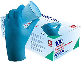 Kup Jednorazowe rękawiczki nitrylowe, niebieskie, XXL, 100 szt. - Med-Comfort Blue Classic Line