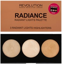 Paletka rozświetlaczy do twarzy - Makeup Revolution Highlighter Palette — Zdjęcie N1