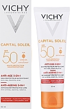 Krem przeciwstarzeniowy do twarzy SPF 50 - Vichy Idéal Soleil Anti-Ageing 3-in-1 Antioxidant Care SPF 50 — Zdjęcie N2
