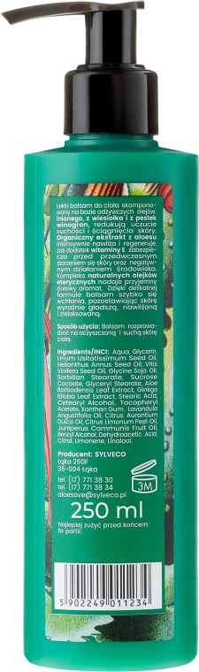 Balsam do ciała z organicznym ekstraktem z aloesu - Aloesove — Zdjęcie N2