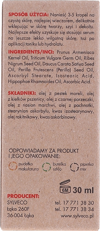 PRZECENA! Serum z witaminą C - Sylveco * — Zdjęcie N3