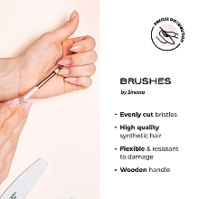 Kwadratowy pędzel do manicure, nr 6 - Sincero Salon Gel Brush Square  — Zdjęcie N4
