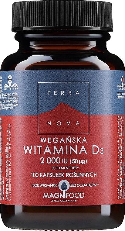 Suplement diety Witamina D3 - Terranova Vitamin D3 2000 — Zdjęcie N3