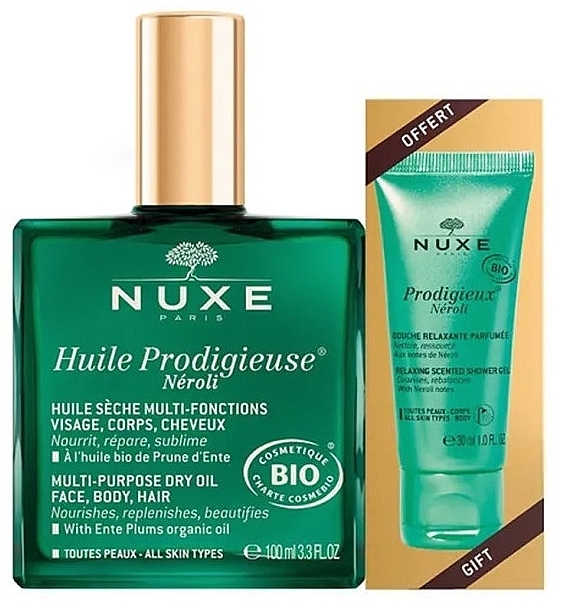 Zestaw dla mężczyzn - Nuxe Huile Prodigieuse Neroli (oil/100ml + sh/gel/30ml) — Zdjęcie N1