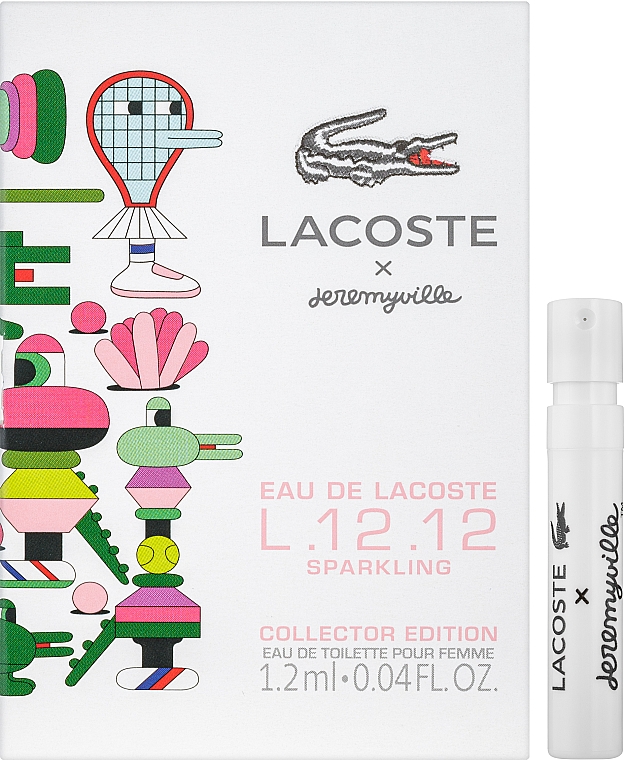 Lacoste Eau De Lacoste L.12.12 Sparkling Collector Edition x Jeremyville - Woda toaletowa (próbka) — Zdjęcie N1