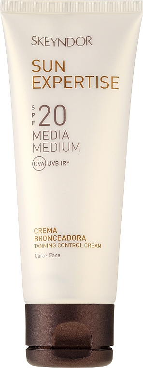 Wodoodporny krem ochronny do twarzy SPF 20 - Skeyndor Sun Expertise Tanning Control Cream  — Zdjęcie N2