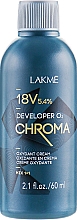 Oksydant w kremie 5,4% (18 vol.) - Lakmé Chroma Developer 02 Oxydant Cream — Zdjęcie N1