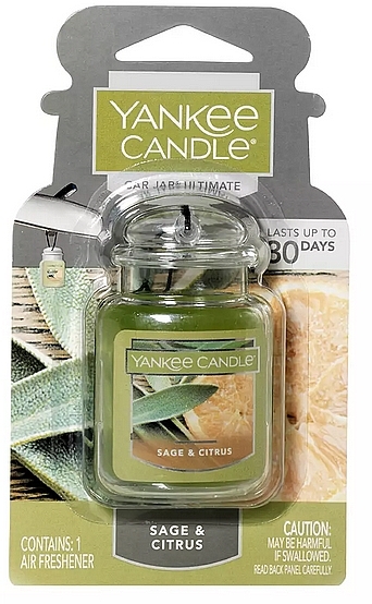 Odświeżacz powietrza do samochodu - Yankee Candle Car Jar Single Sage & Citrus — Zdjęcie N1