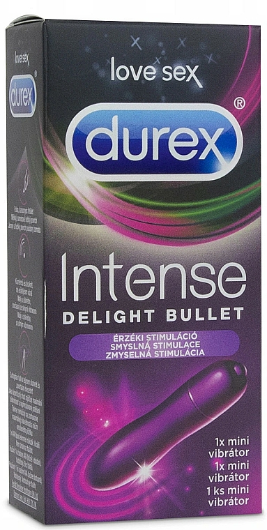 Masażer z silikonową, wibrującą główką - Durex Intense Delight Bullet Vibrator — Zdjęcie N1