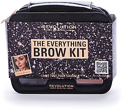 Zestaw, 8 produktów - Makeup Revolution "The Everything" Brow Kit Gift Set — Zdjęcie N1