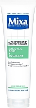 Żel oczyszczający z kwasem salicylowym i skwalanem przeciw niedoskonałościom twarzy - Mixa Sensitive Skin Expert Anti-imperfection Cleanser — Zdjęcie N1