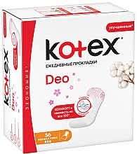 Wkładki higieniczne, 56 szt. - Kotex Deo Normal Plus — Zdjęcie N2