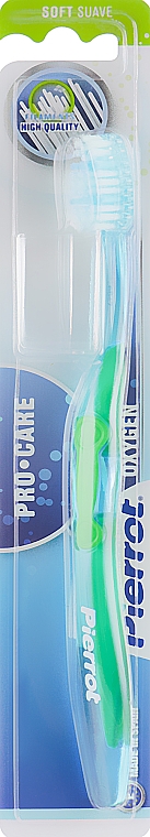 Szczoteczka do zębów, miękka, jasnozielona - Pierrot Oxygen Pro-Care Toothbrush — Zdjęcie N1