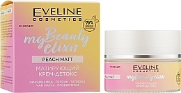 Matujący krem detoksykujący - Eveline My Beauty Elixir Peach Matt — Zdjęcie N2