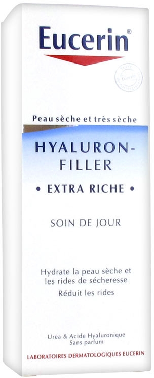 Bogaty krem do twarzy na dzień wypełniający zmarszczki - Eucerin Hyaluron-Filler Extra Riche Day Cream — Zdjęcie N2