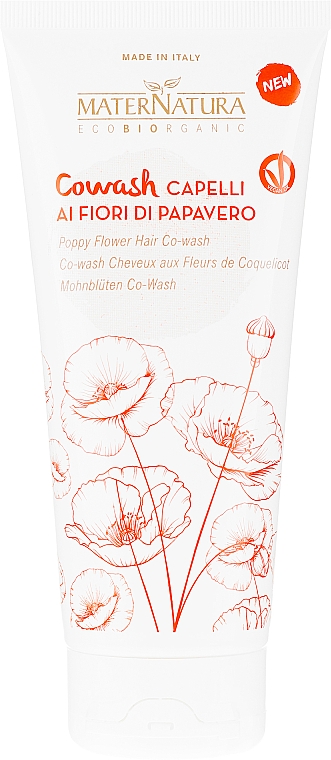 Szampon z odżywką do włosów - MaterNatura "Co-Wash" Conditioner With Poppy Flower — Zdjęcie N1