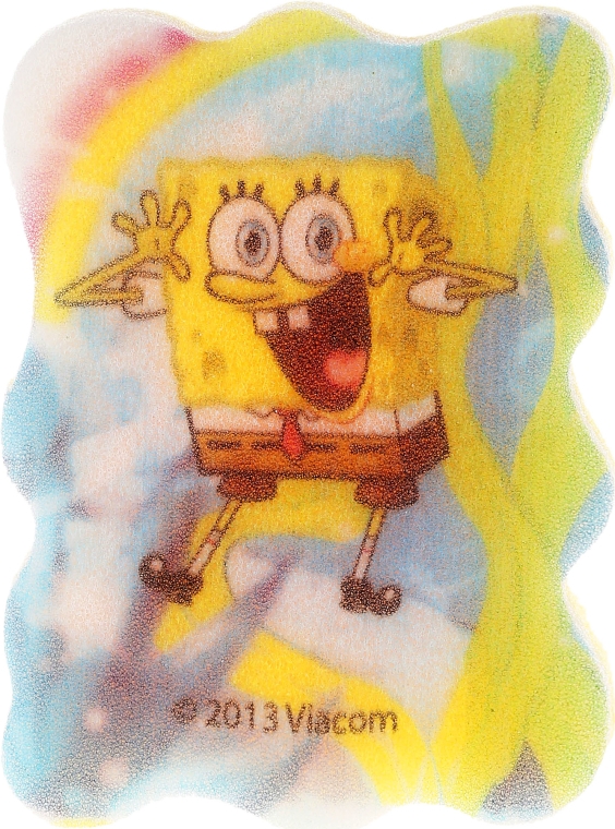 Gąbka kąpielowa dla dzieci, Spongebob, niebiesko-żółta - Suavipiel Sponge Bob Bath Sponge — Zdjęcie N2