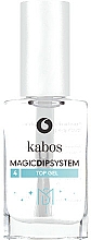 Top coat do lakieru tytanowego - Kabos Magic Dip System Top Gel — Zdjęcie N1