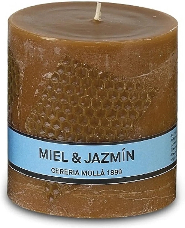 Świeca zapachowa, 8 x 8 cm - Cereria Molla Asturias Honey & Jasmine Scented Candle — Zdjęcie N1