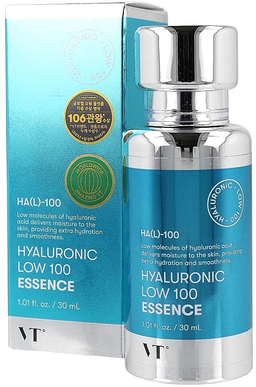 PRZECENA! Intensywnie nawilżające serum do twarzy, szyi i dekoltu - VT Cosmetics Hyaluronic Low 100 Essence * — Zdjęcie N2