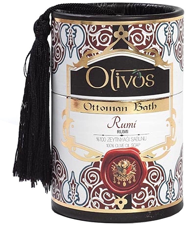 100% naturalne mydła oliwkowe w ozdobnej puszce - Olivos Ottaman Bath Rumi (soap 2 x 100 g) — Zdjęcie N1