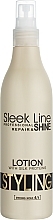 Jedwabne mleczko do układania włosów - Stapiz Sleek Line Shine Styling Lotion — Zdjęcie N1