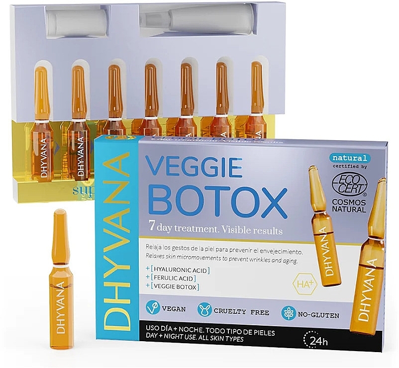 Ampułki do twarzy Wegetariański Botox - Dhyvana Veggie Botox Ampoules — Zdjęcie N1