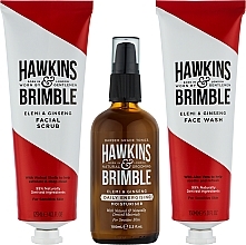 Zestaw prezentowy do pielęgnacji twarzy - Hawkins & Brimble Face Gift Box (wash/150ml + scrub/125ml + moist/100ml) — Zdjęcie N2