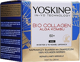 Kup Krem do twarzy na noc z resweratrolem - Yoskine Bio Collagen Alga Kombu Nigth Cream 60 +