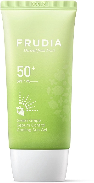 Żel do ochrony przeciwsłonecznej - Frudia Green Grape Sebum Control Cooling Sun Gel SPF50+PA ++++ — Zdjęcie N2