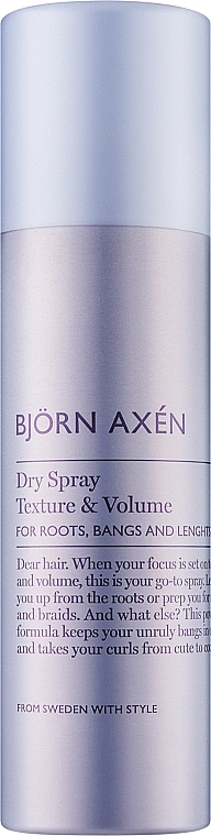 Suchy spray nadający tekstury i objętości włosom - BjOrn AxEn Texture & Volume Dry Spray — Zdjęcie N1