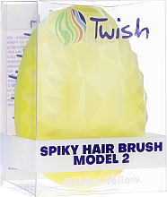 Szczotka do włosów, żółto-czarna - Twish Spiky 2 Hair Brush Golden Yellow — Zdjęcie N3
