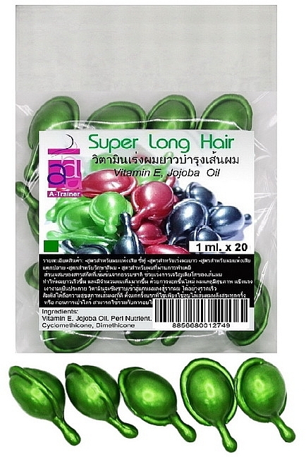 Kapsułki na porost i wzmocnienie włosów, zielone - A-Trainer Super Long Hair — Zdjęcie N2