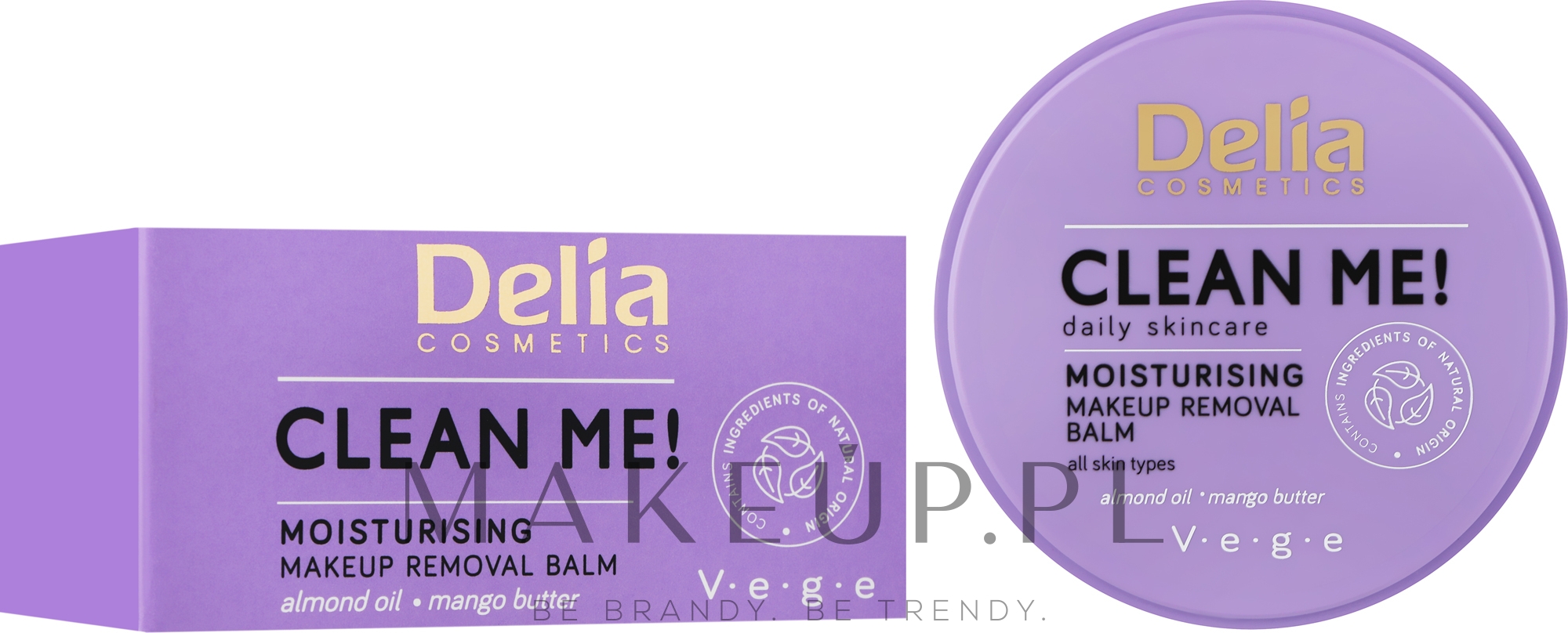 Nawilżający balsam do demakijażu - Delia Clean Me Moisturizing Makeup Remover  — Zdjęcie 40 g