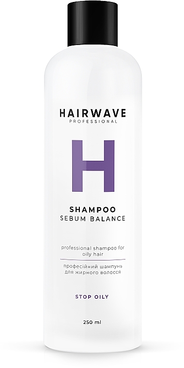 Szampon regulujący wydzielanie sebum do włosów przetłuszczających się - HAIRWAVE Shampoo Sebum Balance — Zdjęcie N3