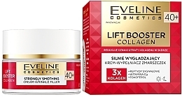 Silnie wygładzający krem-wypełniacz zmarszczek 40+ - Eveline Cosmetics Lift Booster Collagen Strongly Smoothing Cream-Wrinkle Filler 40+ — Zdjęcie N1